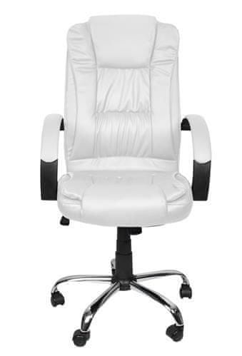 Malatec 8984 Kancelárska ergonomická stolička EKO koža biela 13977